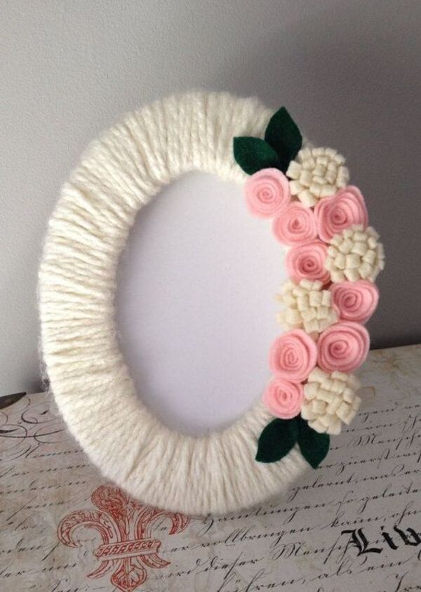 Mẫu khung ảnh bằng bìa cứng hình oval lạ mắt