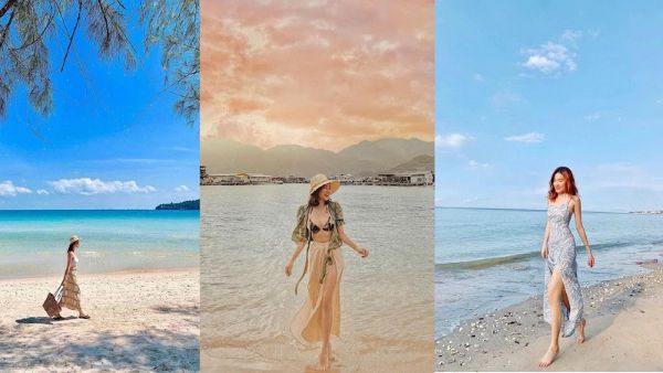 Tạo dáng đang bước đi tự nhiên