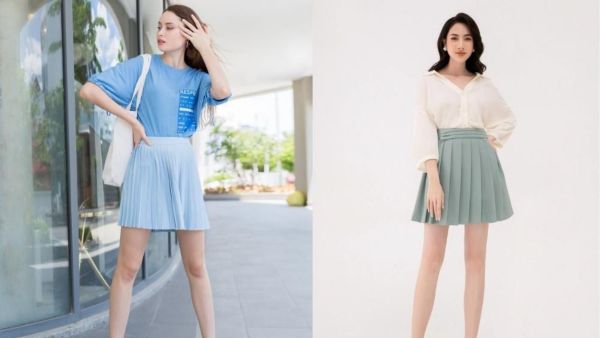 Cách tạo dáng chụp ảnh đẹp khi mặc váy ngắn dáng đứng chống hông nhẹ