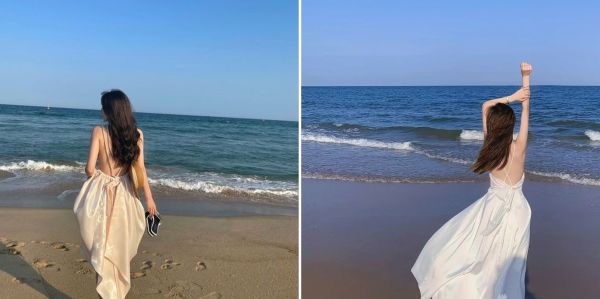 Tạo dáng chụp từ phía sau khoe lưng