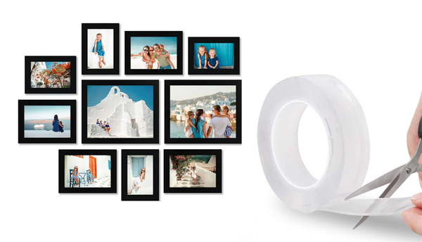 Cách treo ảnh lên tường với keo dán 2 mặt