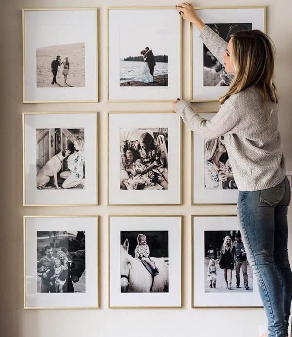 Bố cục treo ảnh hình vuông