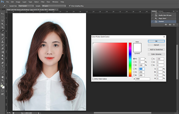 Thay đổi màu nền ảnh thẻ linh hoạt và dễ dàng