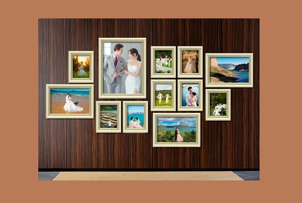 In ảnh đóng khung hình cưới