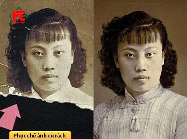 Dịch vụ phục chế ảnh cũ rách ở Hoàng Tuyết