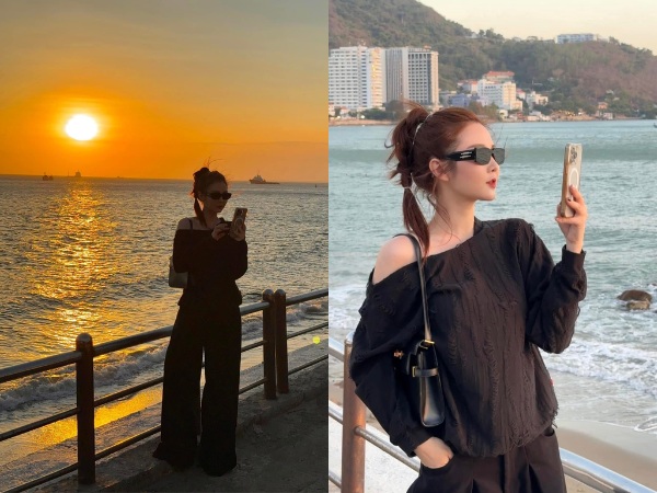 Tạo dáng tự nhiên khi chụp ngoài trời