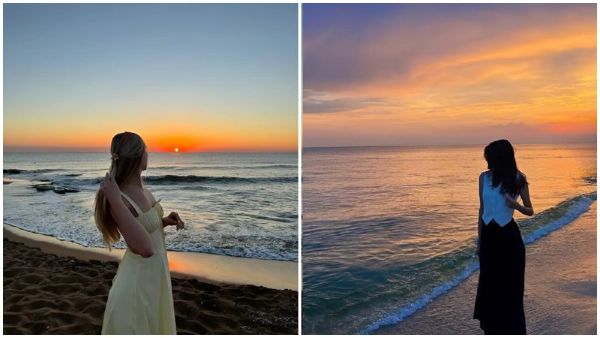 Tạo dáng giả vờ chỉnh tóc