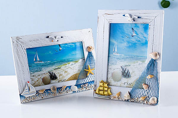 Cách làm khung tranh để bàn bằng vỏ sò