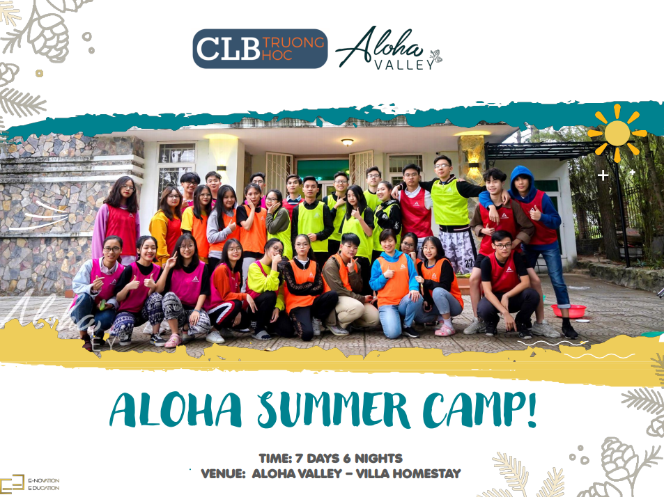 Chương trình trại hè tiếng Anh, khoa học ALOHA 2020