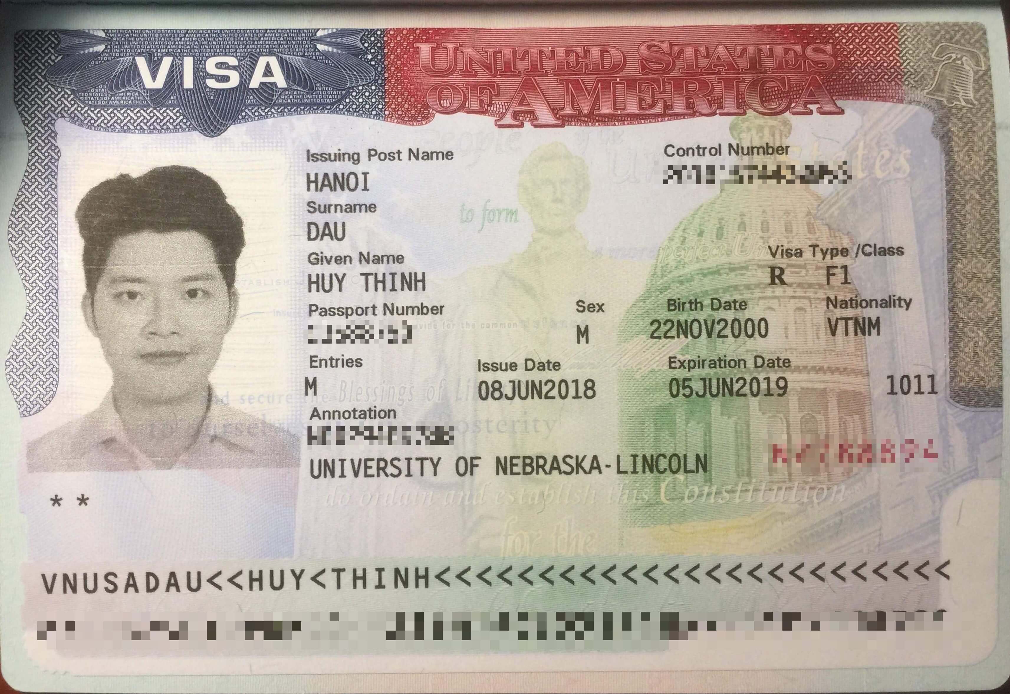 Chúc mừng bạn Đậu Huy Thịnh đã đậu visa du học Mỹ