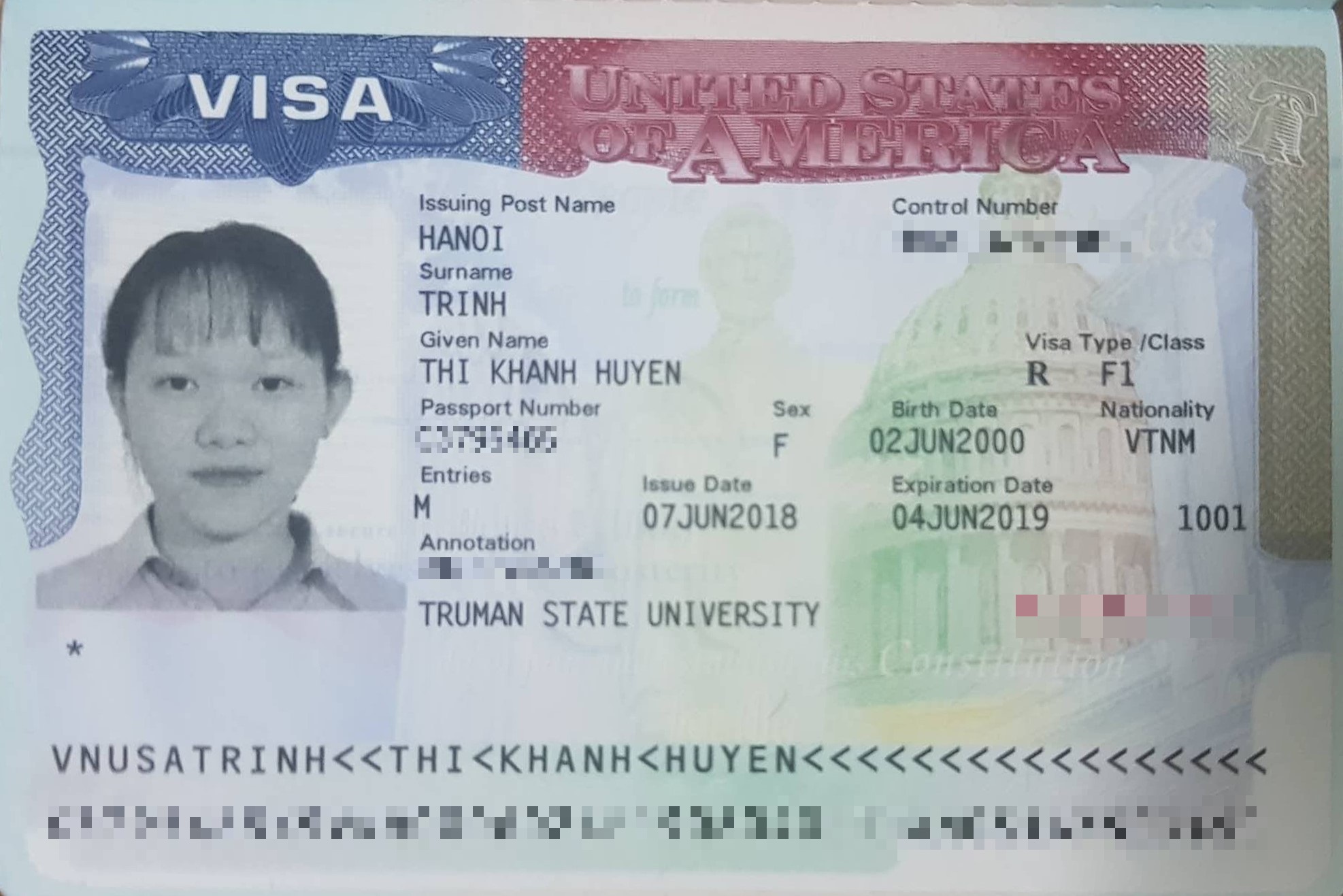 Chúc mừng bạn Trịnh Thị Khánh Huyền đã đậu visa du học Mỹ