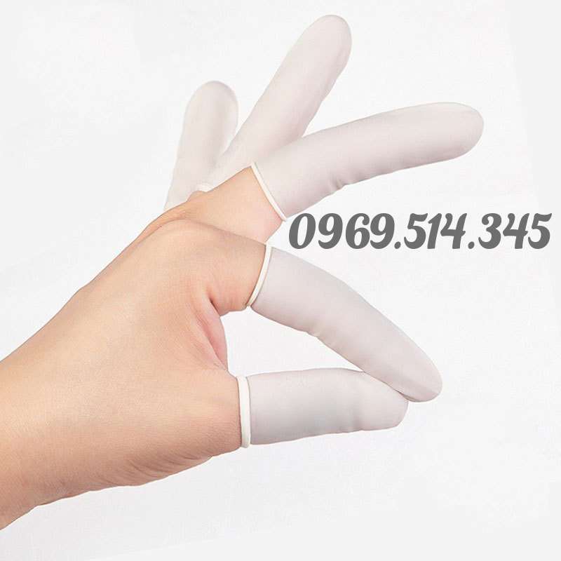 Bao ngón có viền cấu tạo từ 100% cao su tổng hợp phù hợp với nhiều kích thước tay của người sử dụng