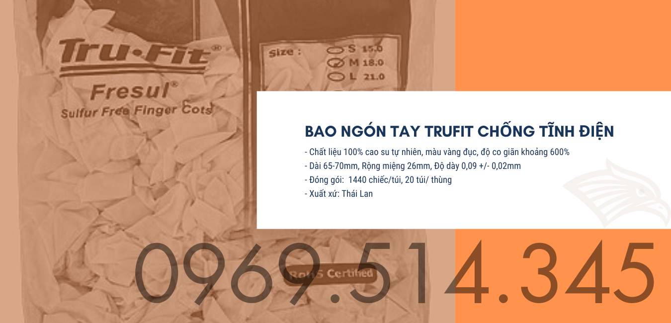 Bao ngón tay Trufit chống tĩnh điện