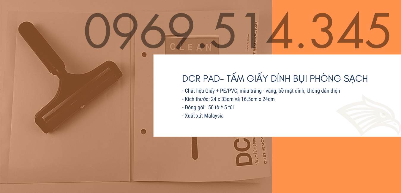 DCR PAD - Tấm giấy dính bụi phòng sạch