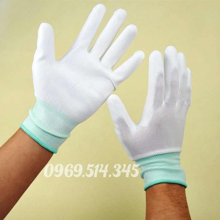 Gang tay chống tĩnh điện PU tăng cường khả năng chống trượt, giúp cầm nắm chắc chắn hơn đa dạng kích cỡ cho người dùng
