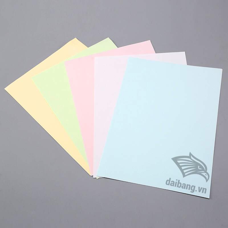Giấy in văn phòng KM 80gsm với nhiều gam màu và kích cỡ phục vụ từng mục đích của khách hàng