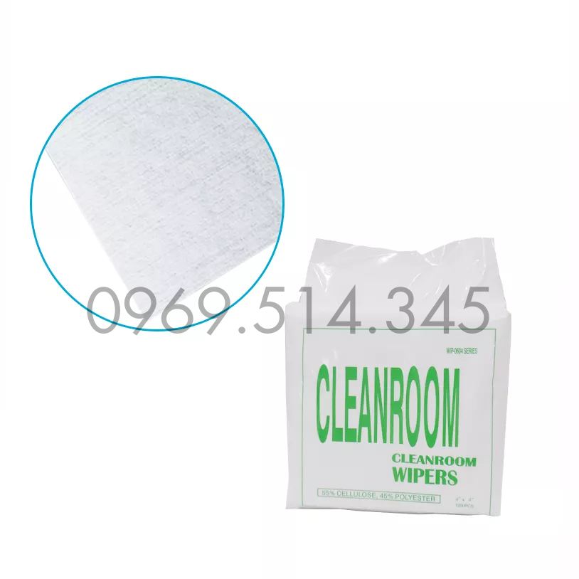 Khăn giấy lau phòng sạch 0604 thấm hút hầu hết các dung môi, chất lỏng