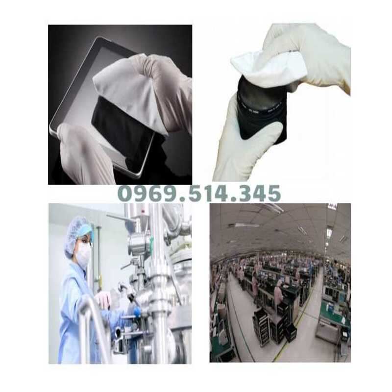 Clean room wiper được sử dụng phổ biến trong các phòng sạch, nhà máy