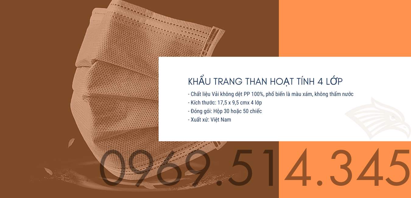 Khẩu trang than hoạt tính 4 lớp