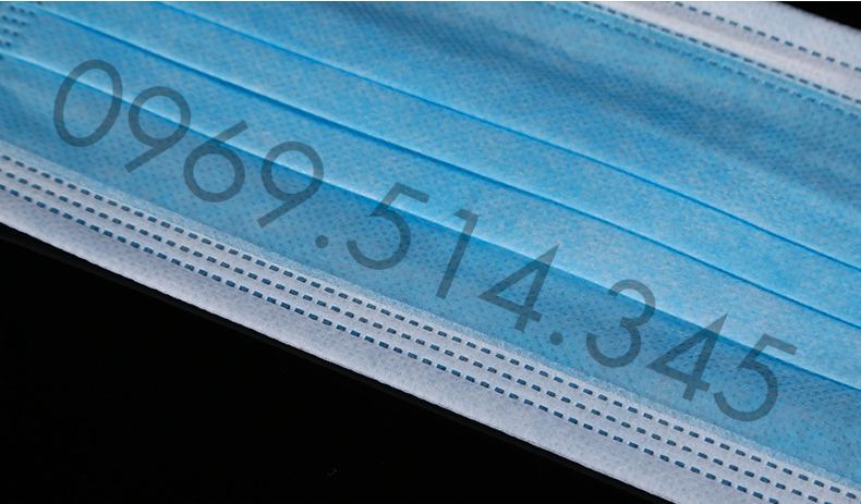 Khẩu trang màu xanh y tế được làm từ vải không dệt propylene PP