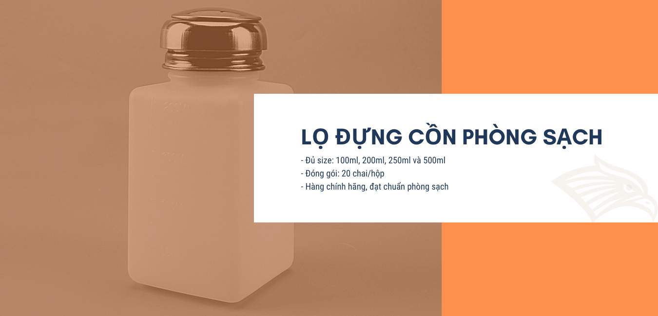 Lọ đựng cồn phòng sạch chống tĩnh điện