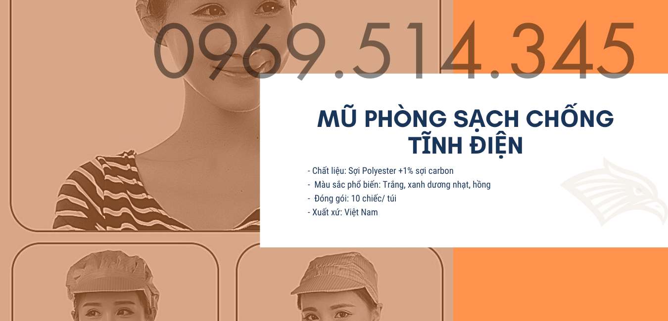 Mũ phòng sạch chống tĩnh điện