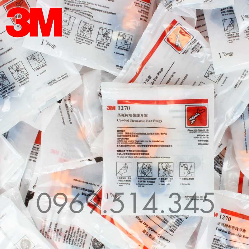 Nút tai chống ồn 3M chất liệu cao cấp, an toàn cho sức khỏe, tiện ích vượt trội