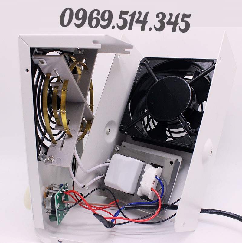 Hình ảnh rõ ràng từng chi tiết những bộ phận bên trong tạo nên cơ chế hoạt động của Quạt khử bụi phòng sạch SL-001