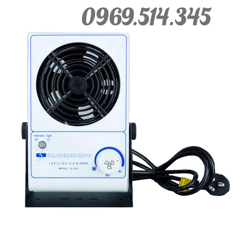 Quạt ion khử tĩnh điện Dr. Schneider PC SL-001 tạo không gian làm việc lý tưởng với quạt ion khử tĩnh điện