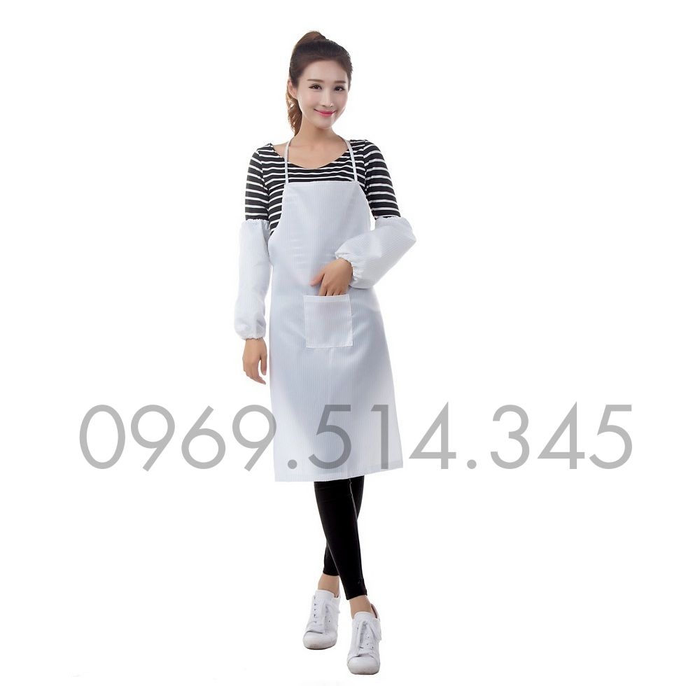 Tạp dề- ống tay chống tĩnh điện có kích thước, màu sắc đa dạng, nhưng giá thành tương đối rẻ