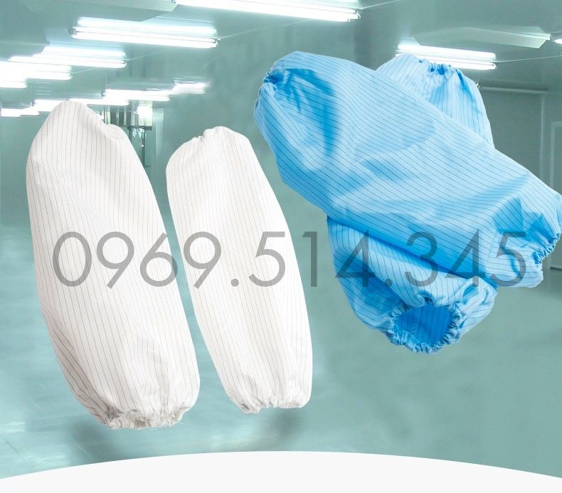 Bao tay bảo hộ phòng sạch giúp bảo vệ cánh tay và ngăn chặn hiện tượng tĩnh điện