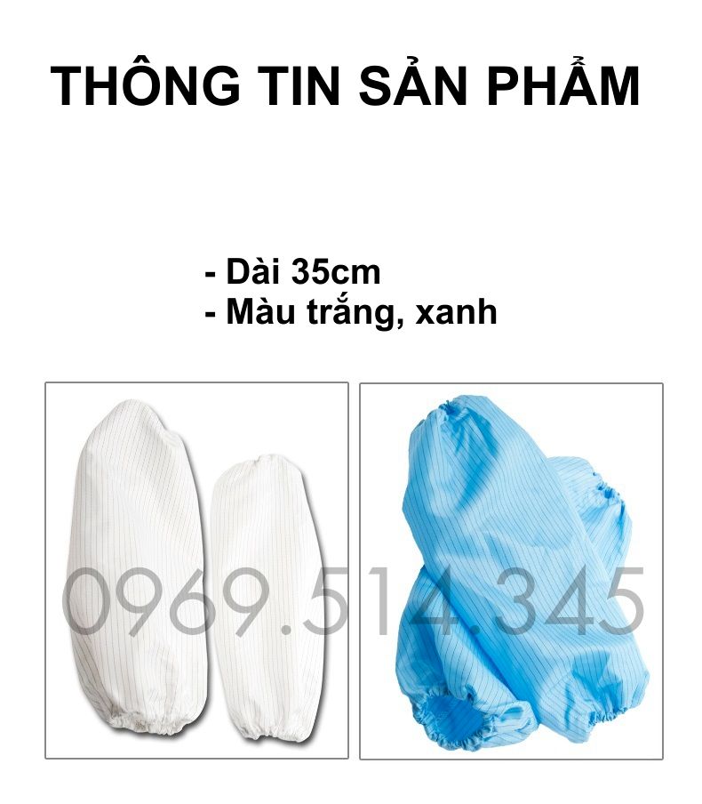 Tất tay chống tĩnh điện có kích thước phổ biến là 35*15cm