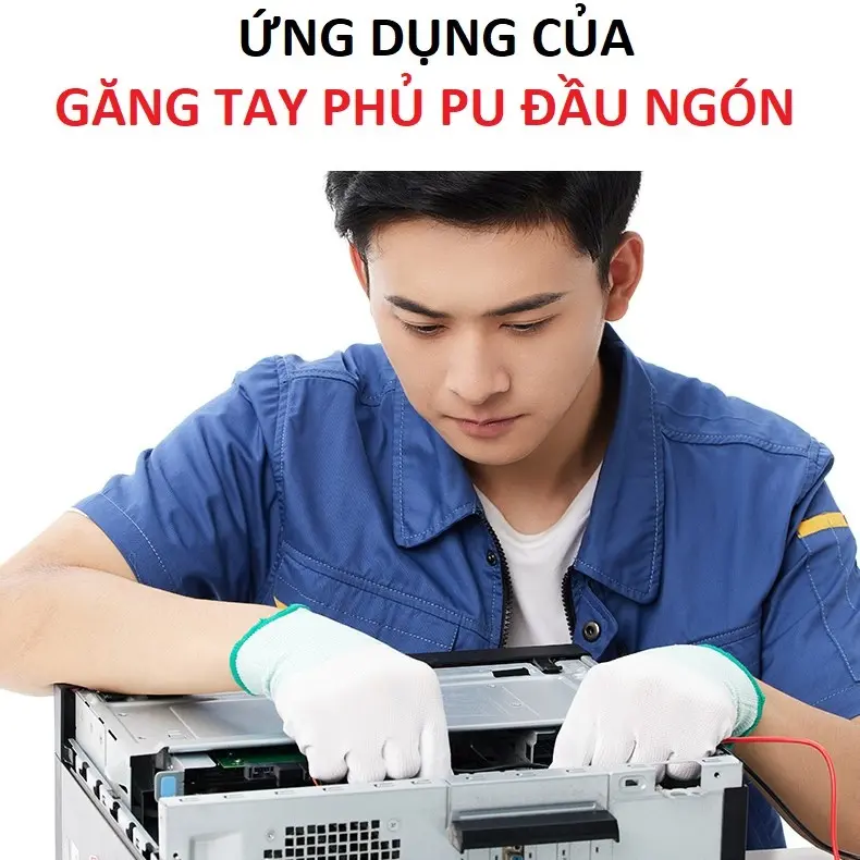 Ứng dụng của Găng tay Phủ PU đầu ngón chống tĩnh điện ESD