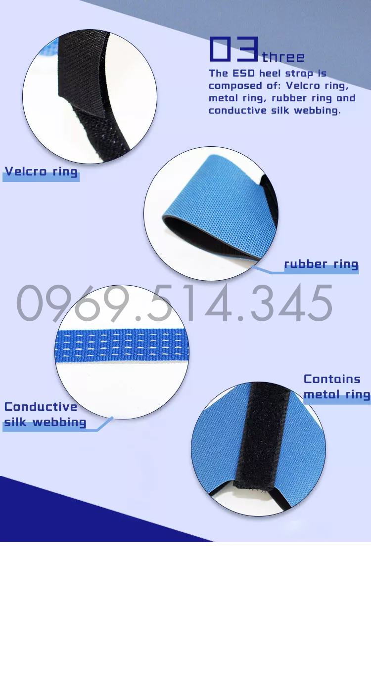 Băng vải được cấu tạo bởi 3 lớp: phần cao su, phần dây đai cao su và dây đeo nilon