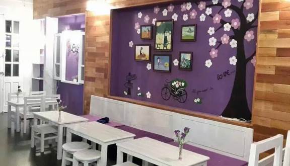 Vẽ tranh tường quán trà sữa hiện đại