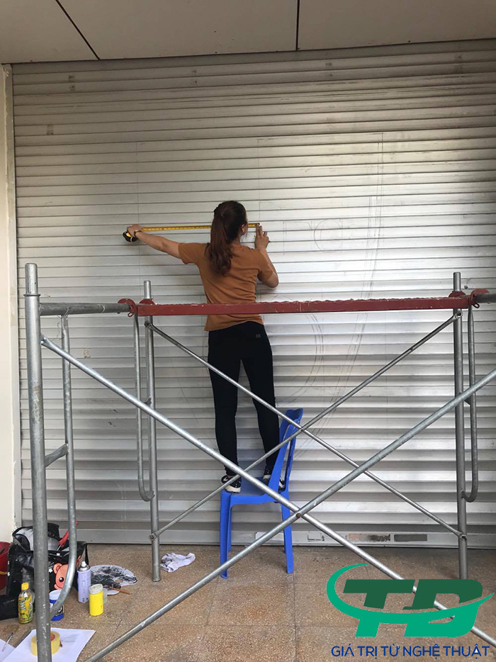 Vẽ Tranh Tường , Vẽ Logo Sân vận Động Hàng Đẫy