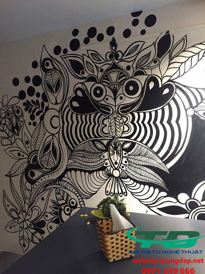 Vẽ Tranh Tường Quán Cafe Tại Quận Hoàn Kiếm