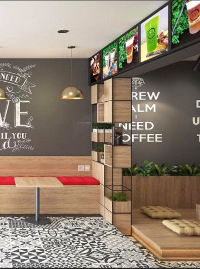 vẽ tranh tường quán cafe