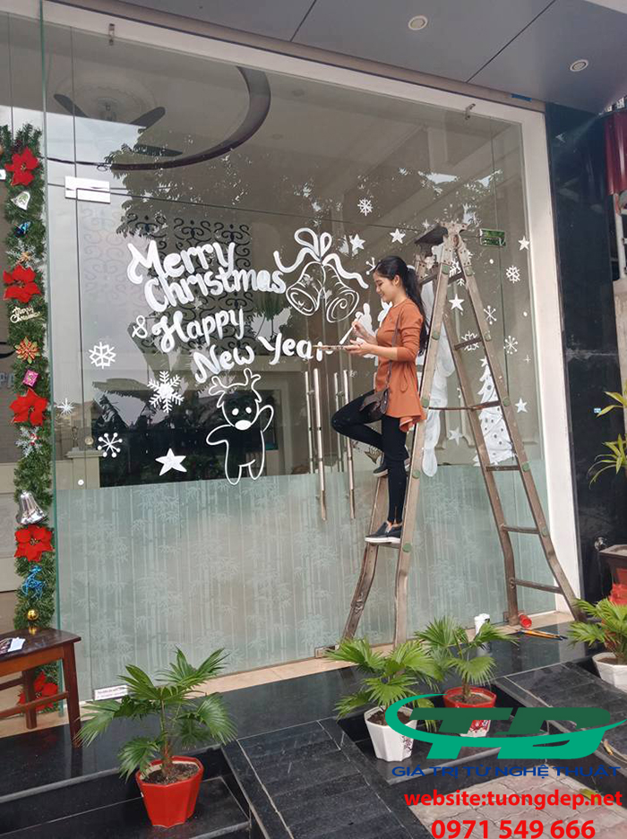 Vẽ tranh kinh trang trí noen