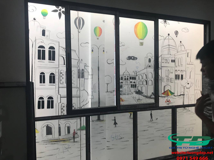 Vẽ tranh tường khách sạn