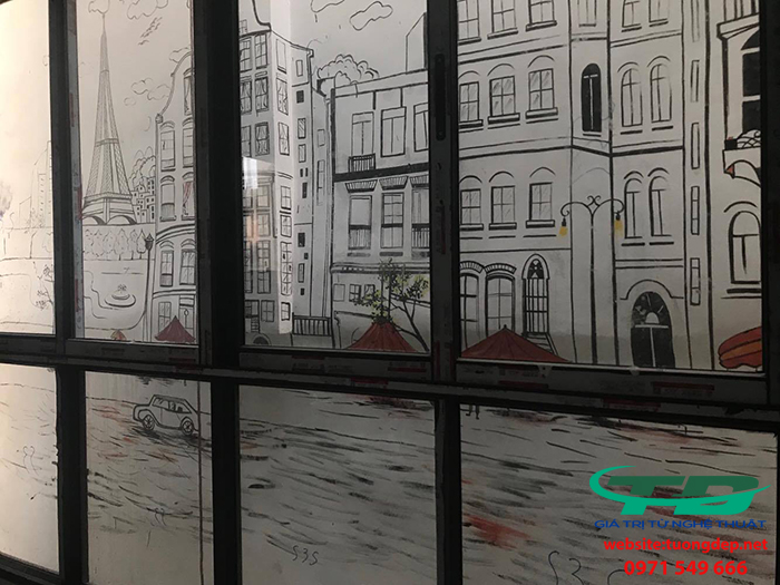 Vẽ tranh tường khách sạn