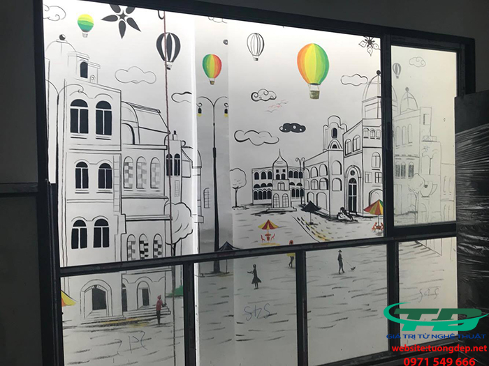 Vẽ tranh tường khách sạn