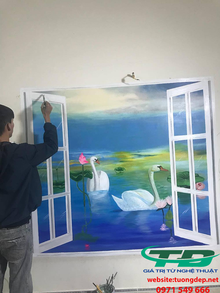 Vẽ Tranh Tường Phòng Ngủ Tại Hưng Yên