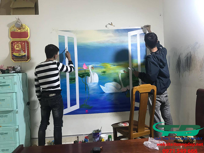 Vẽ Tranh Tường Phòng Ngủ Tại Hưng Yên