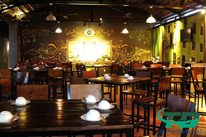 Vẽ tranh tường nhà hàng