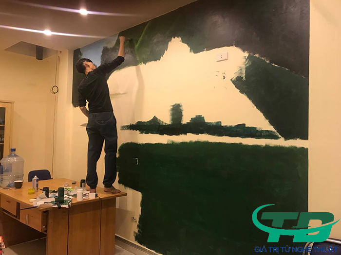 vẽ tranh tường phòng bé