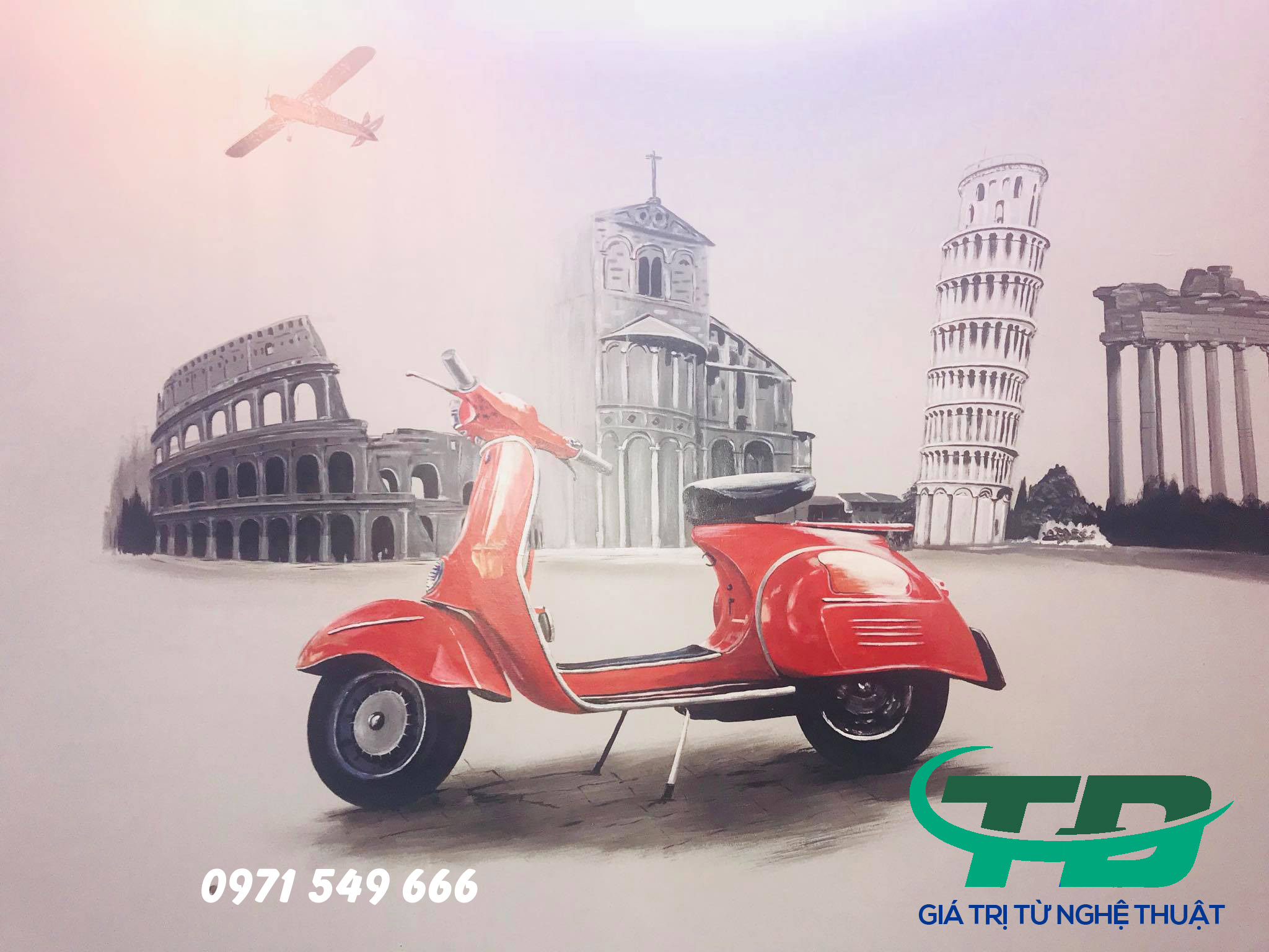 Vẽ tranh tường nhà anh Đức - Xã Đàn