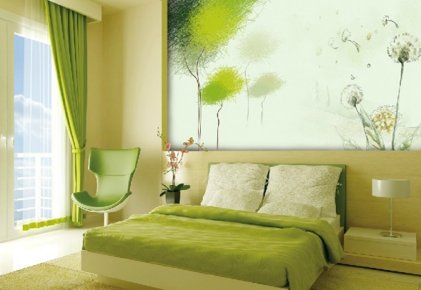 Vẽ tranh tường phòng ngủ đẹp