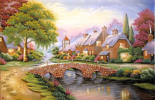 vẽ tranh tường châu âu