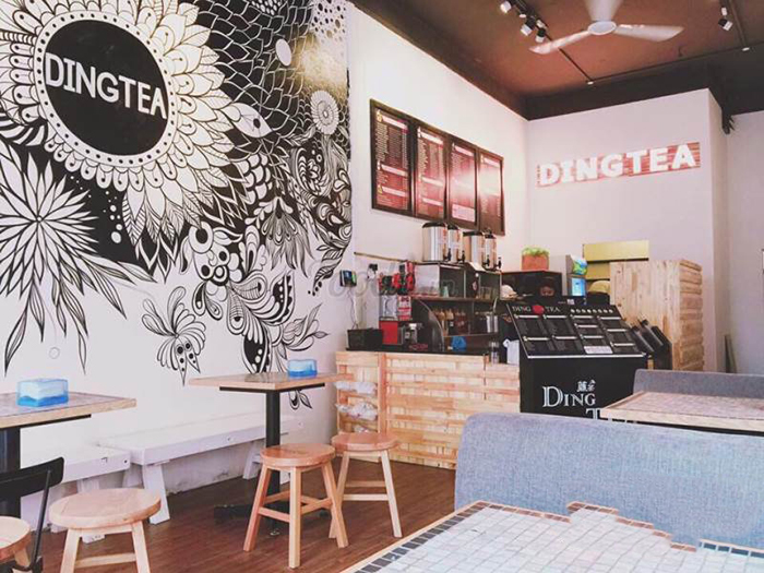 Vẽ tranh tường quán cafe ấn tượng
